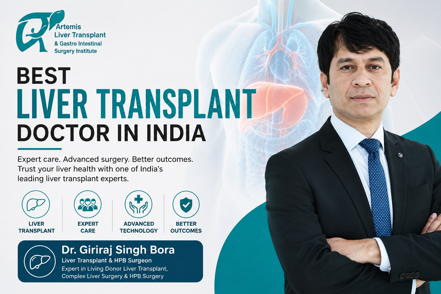Read more about the article Best Liver Transplant Doctor in India – Expert Care by Dr. Giriraj Singh Bora